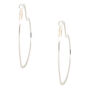Silver 60MM Heart Hoop Earrings,