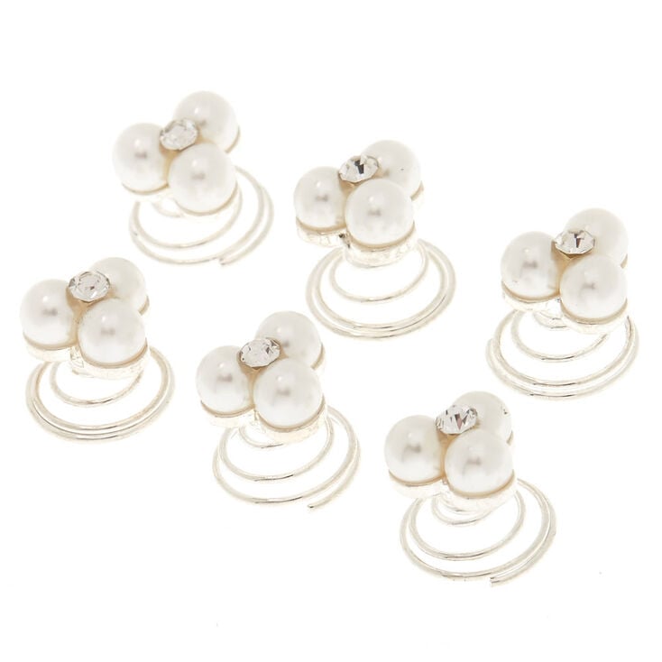 Pearl Cluster Hair Spinners,