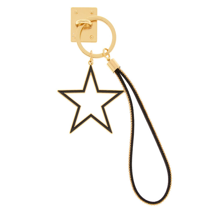 Star Charm Phone Wrist Strap - Gold,