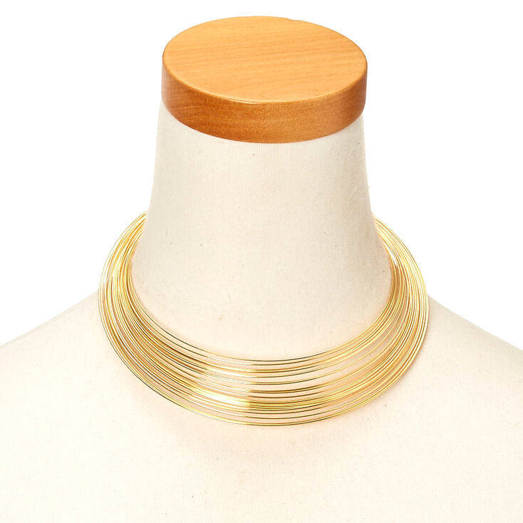 Gold-Tone Slinky-Style Necklace,