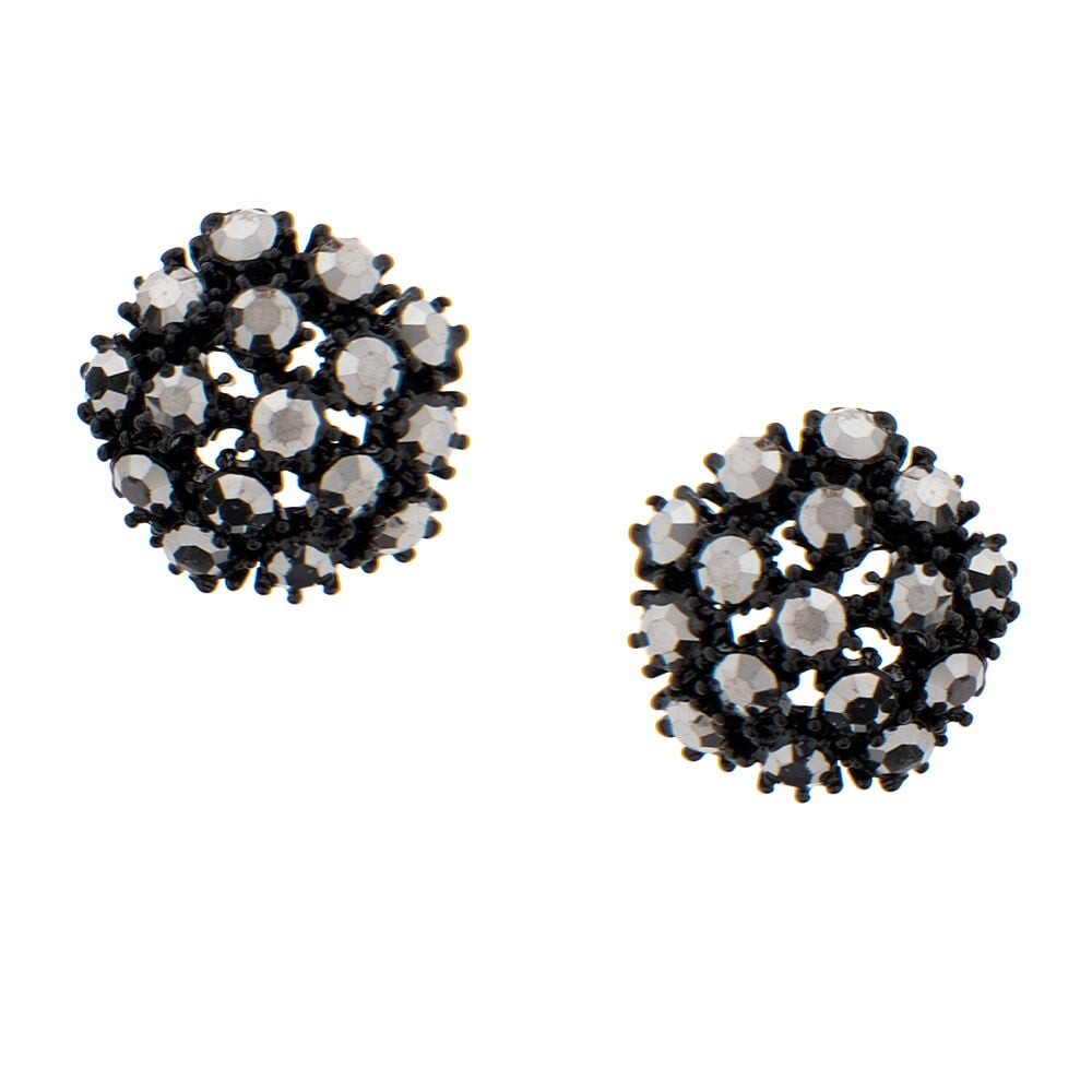 black beads studs