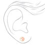 Gold Plated Pink Yin Yang Stud Earrings - 2 Pack,