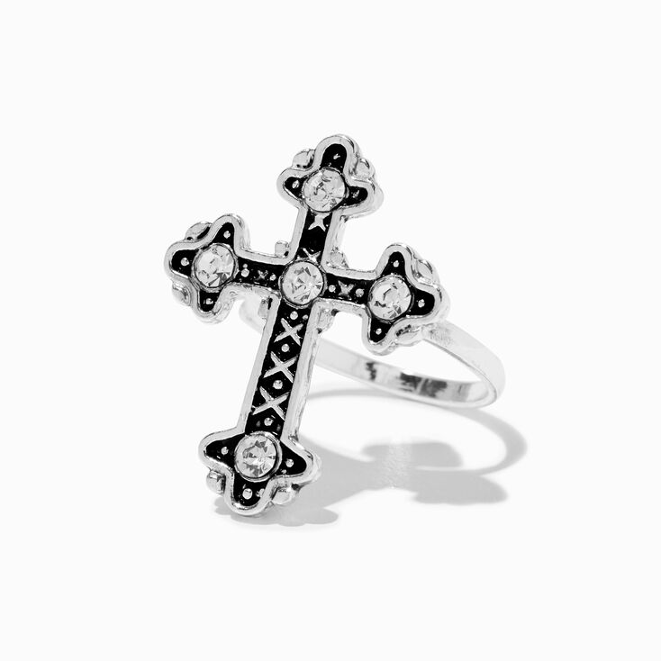 Black Cross Statement Ring,