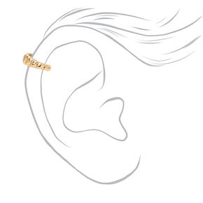 Gold Mixed Ear Cuff &amp; Evil Eye Stud Earrings - 4 Pack,