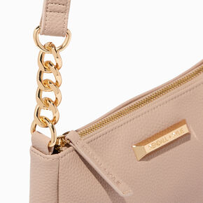 KENDALL + KYLIE Light Beige Pebble Shoulder Handbag,