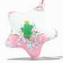 Cactus Pink Star Water-Filled Glitter Keychain,