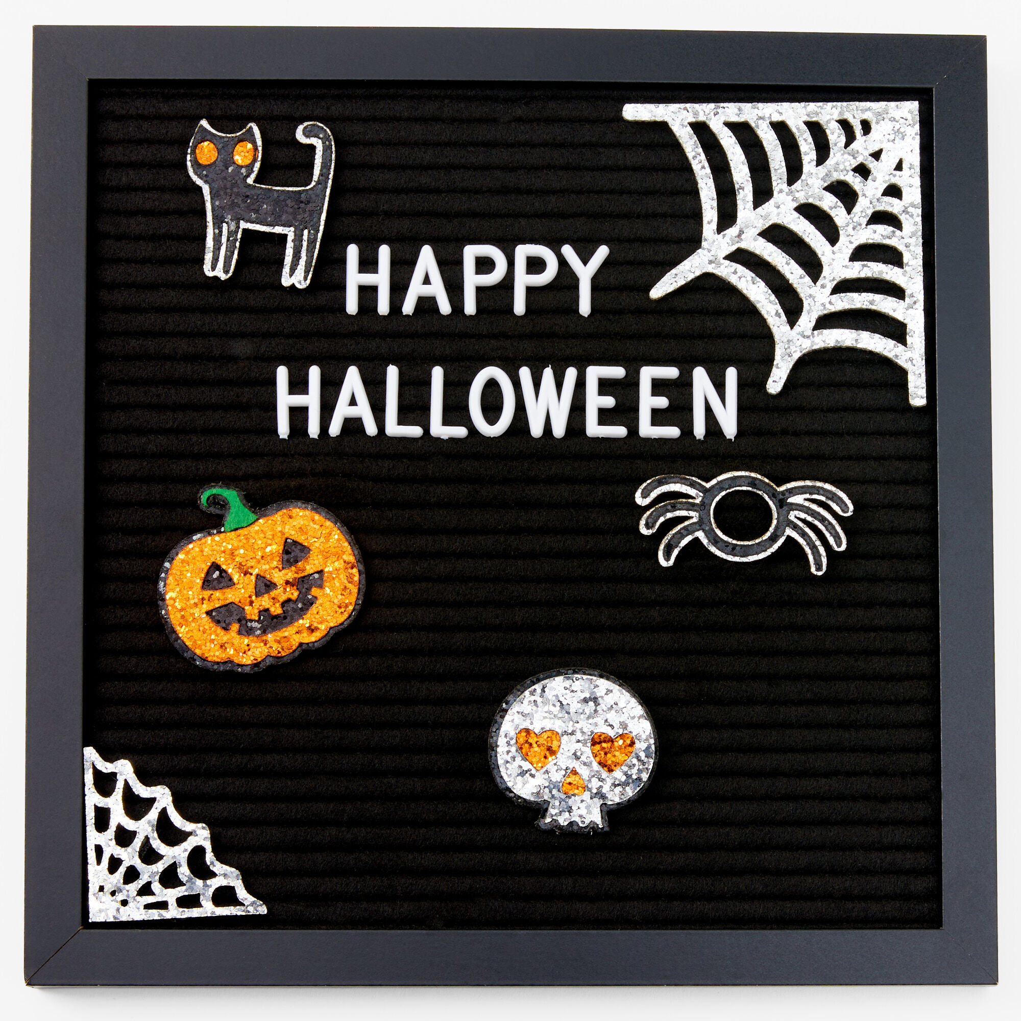 Framed Halloween Letter Board Black Icing Us