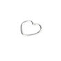 Sterling Silver 22G Heart Rook Clicker Hoop Earring,