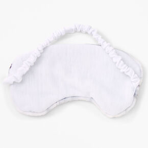 Marble Plush Sleeping Mask - White,