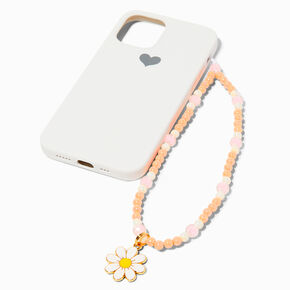 Daisy Charm Beaded Phone Wrist Strap,