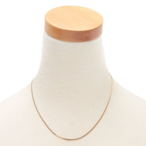 Gold Snake Chain Necklace,