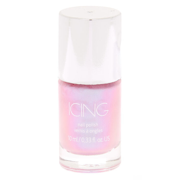 Shimmer Nail Polish - Holographic Pink,