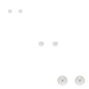 Sterling Silver Graduated Ball Stud Earrings - 3 Pack,