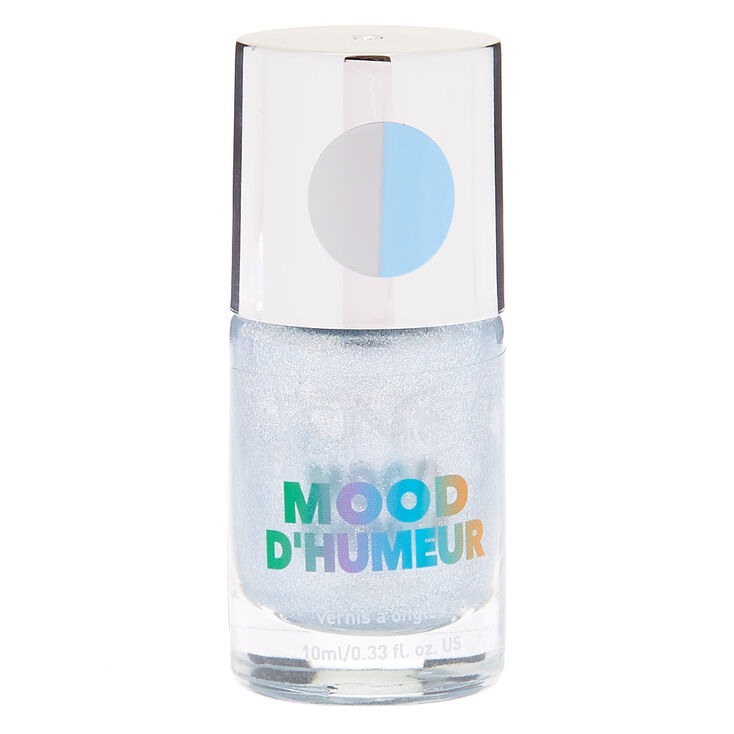 Mood Nail Polish - Glitter Silver,