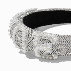 Pearl &amp; Crystal Bling &quot;Bride&quot; Headband,