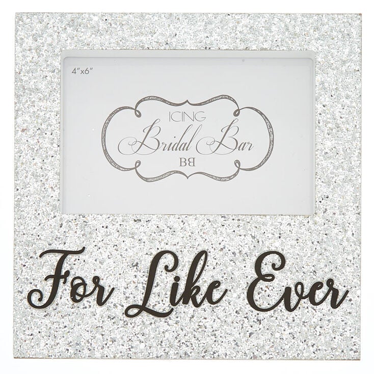 Glitter For Like Ever Photo Block - Silver,