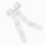 White Lacy Daisy Bow Hair Clip,