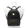Faux Leather Pearl Studded Small Backpack - Black,