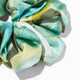 Giant Green Swirl Silky Hair Scrunchie,