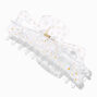 Large Clear Daisy Print Hair Claw,