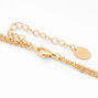 Gold Boss Multi Strand Chain Necklace,