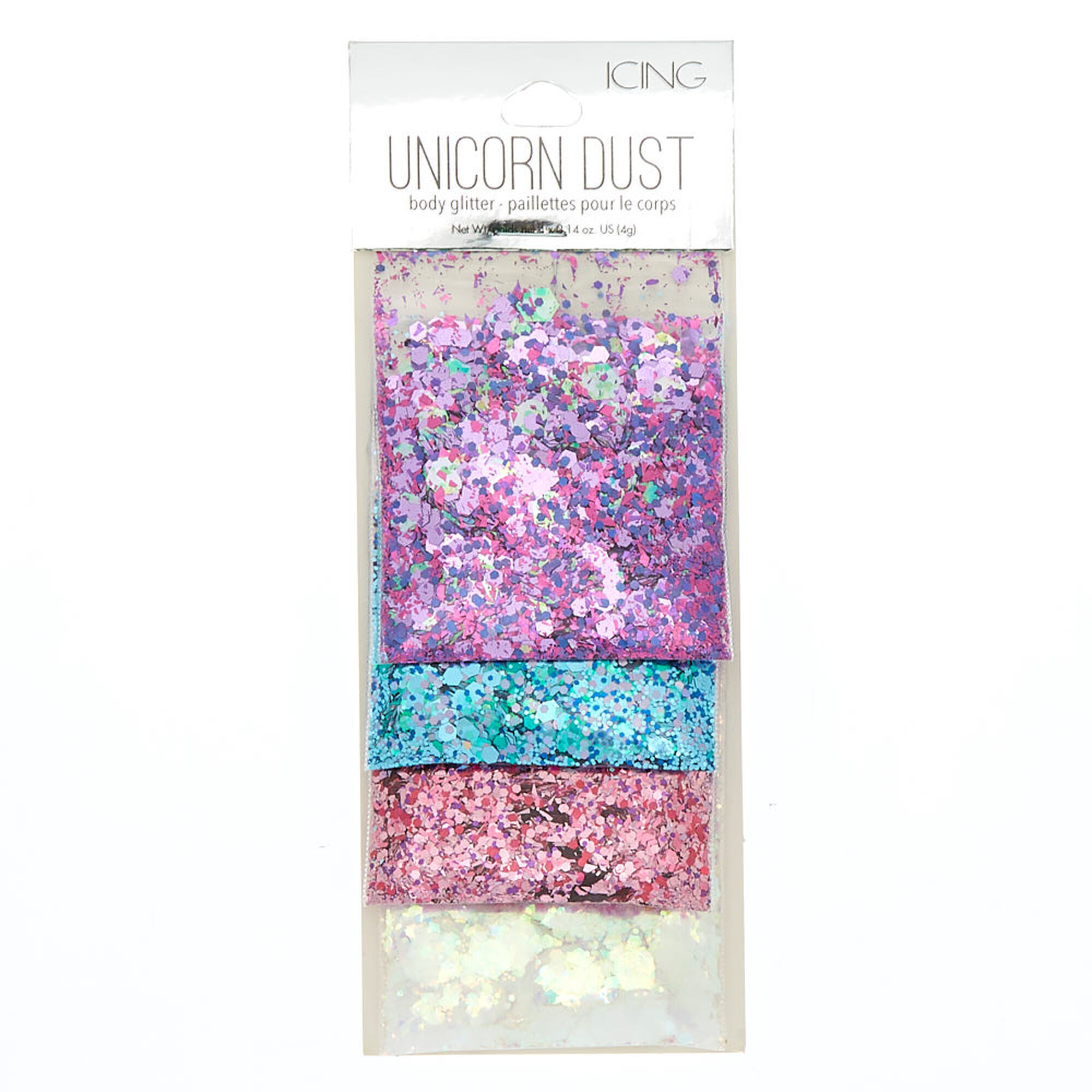 Cosmic Unicorn Dust Body Glitter 4 Pack Icing Us