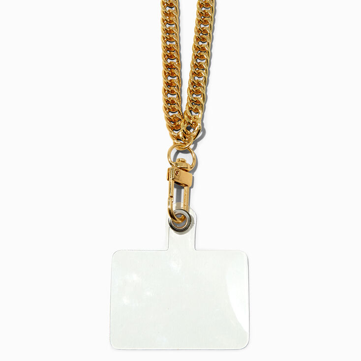 Chunky Gold Chain Crossbody Phone Strap,