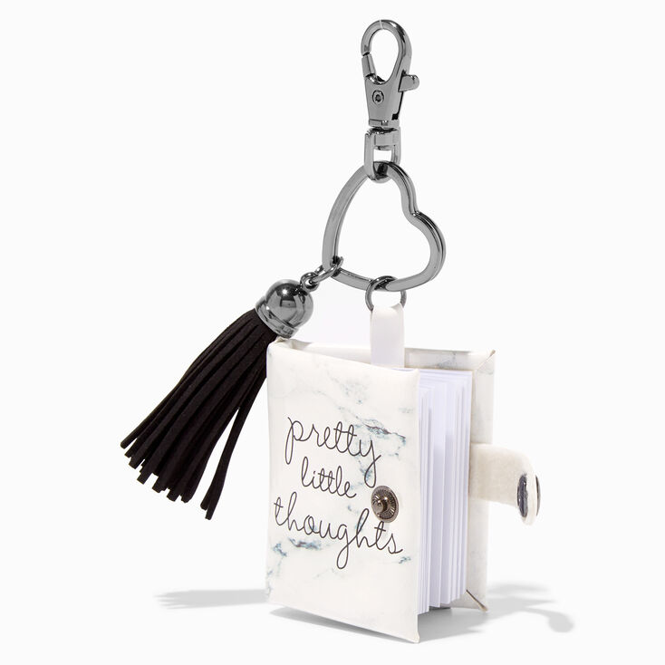 &quot;Pretty Little Thoughts&quot; Mini Notebook Keychain,