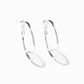 Silver 40MM Hoop Earrings,