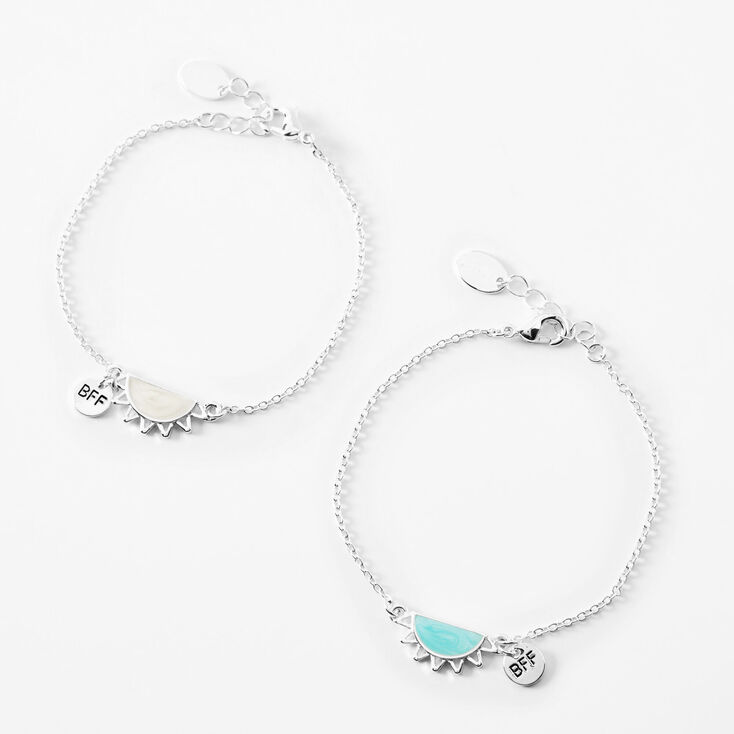 Best Friends Split Sun Chain Bracelets - 2 Pack,