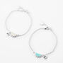 Best Friends Split Sun Chain Bracelets - 2 Pack,
