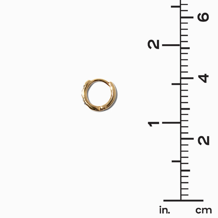 Mixed Metal 18G Embellished Hoop Targus Earring - 3 Pack,