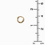 Mixed Metal 18G Embellished Hoop Targus Earring - 3 Pack,