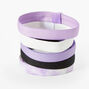 Mixed Purple Sport Grip Hair Ties - 5 Pack,
