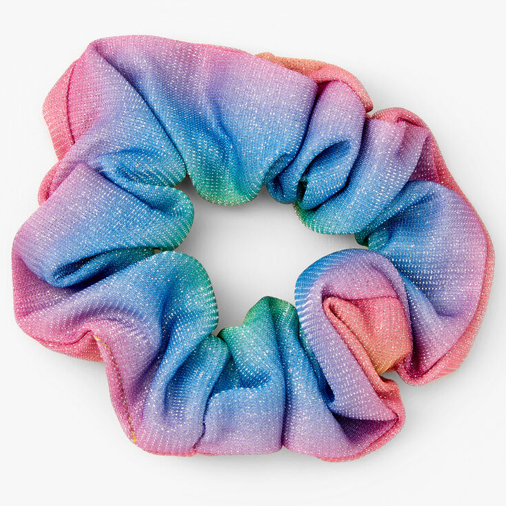 Medium Lurex Rainbow Hair Scrunchie,