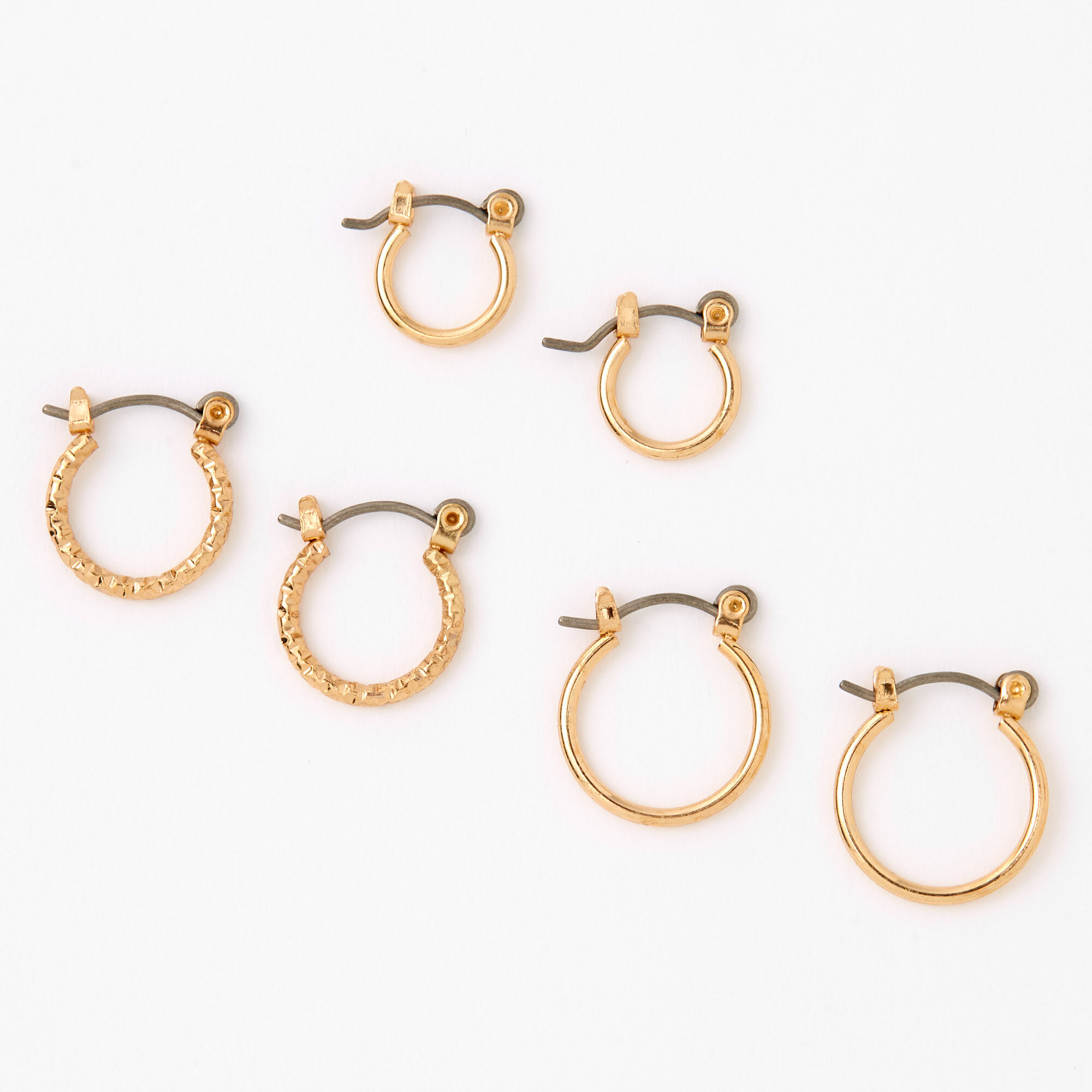 Graduated hoop earring sales set