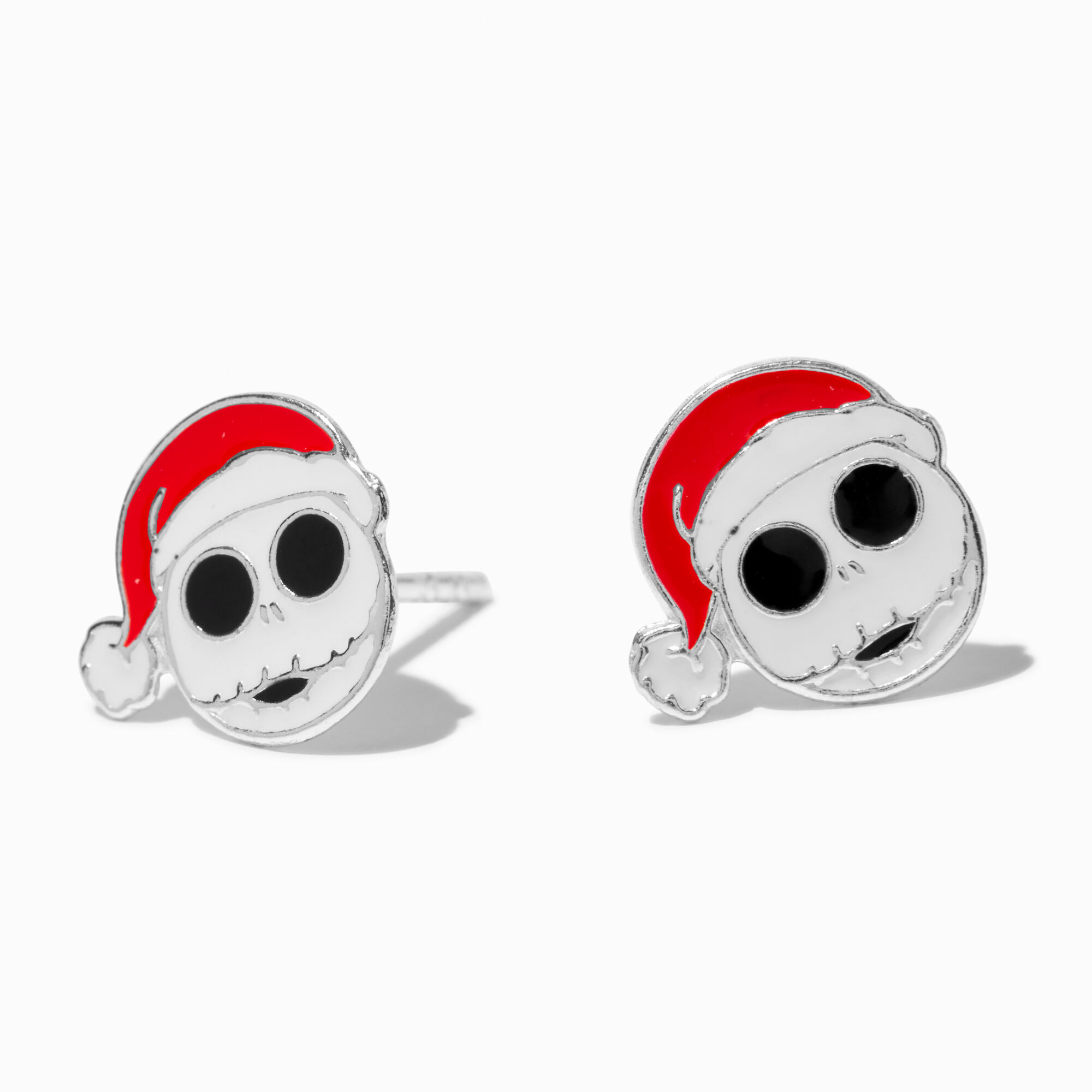 The Nightmare Before Christmas 30th Anniversary Sterling Silver Enamel Christmas Stud Earrings Icing US