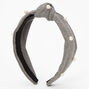 KnottedHerringbone Headband - Black,