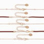 Gold Mixed Feather Choker Necklaces - 5 Pack,