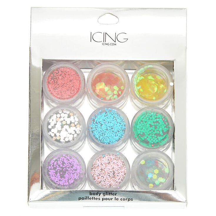 Rainbow Body Glitter Set - 9 Pack,