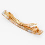 Purple Foil Floral Hair Barrette,