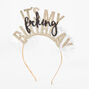 It&#39;s My F*cking Birthday Glitter Headband - Gold,