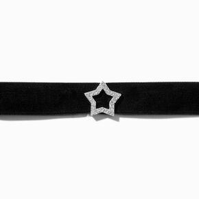 Mean Girls&trade; x ICING Silver-tone Star Velvet Choker Necklace,
