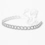 Silver Open Infinity Ribbon Headwrap,