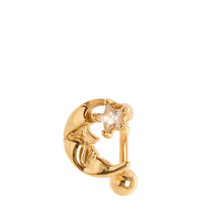 Moon Belly Button Ring,
