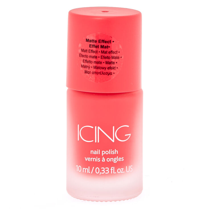 Coral Matte Nail Polish,