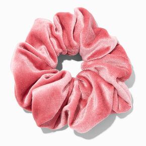 Blush Pink Medium Velvet Hair Scrunchie,