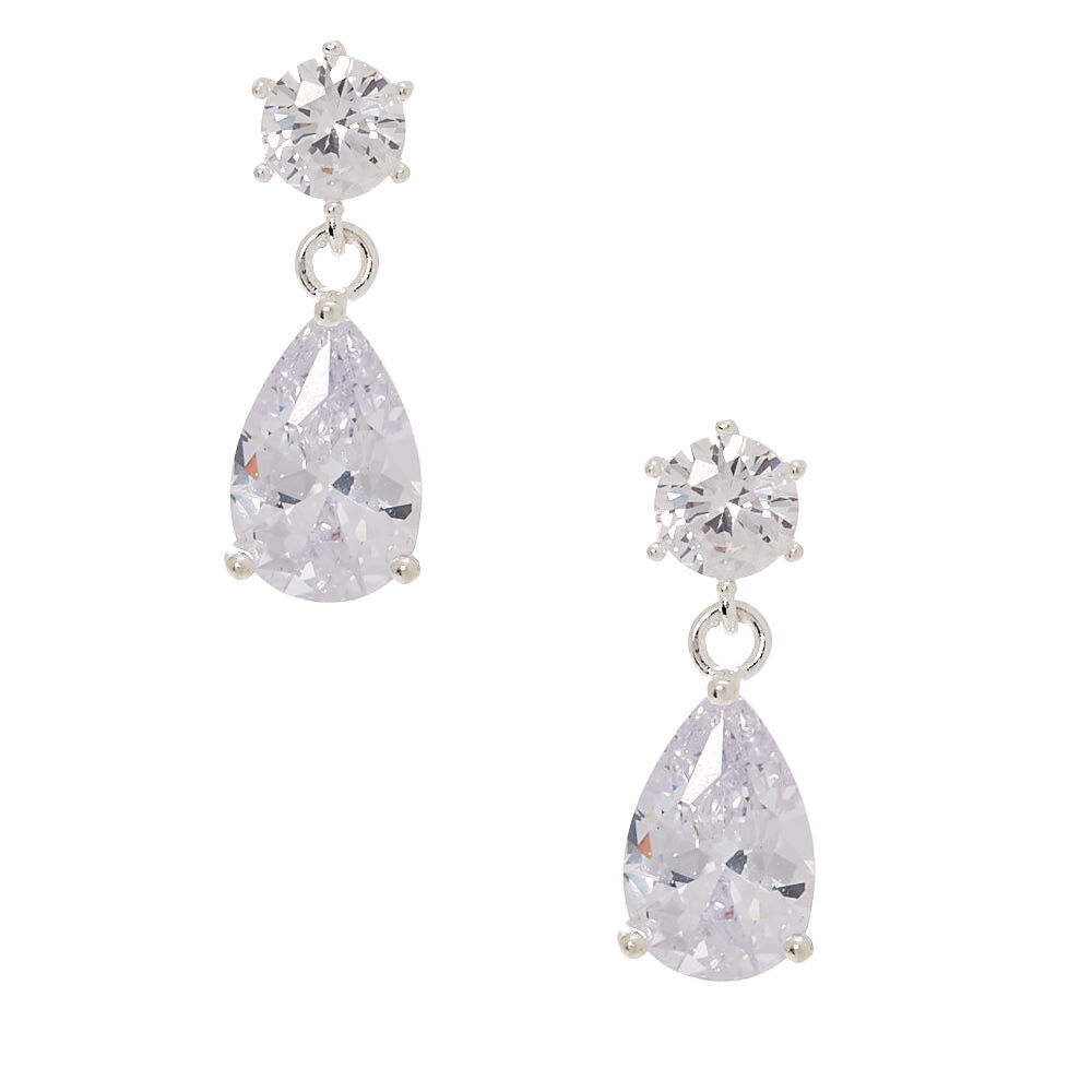 Cubic zirconia discount drop earring