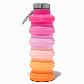 Collapsible Pink Ombr&eacute; Water Bottle,