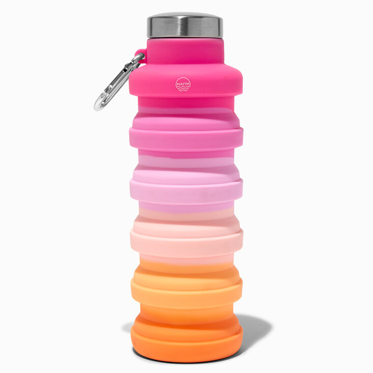 Collapsible Pink Ombr&eacute; Water Bottle,